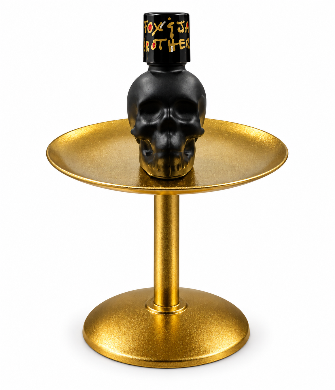 Miasma skull bottle, front view